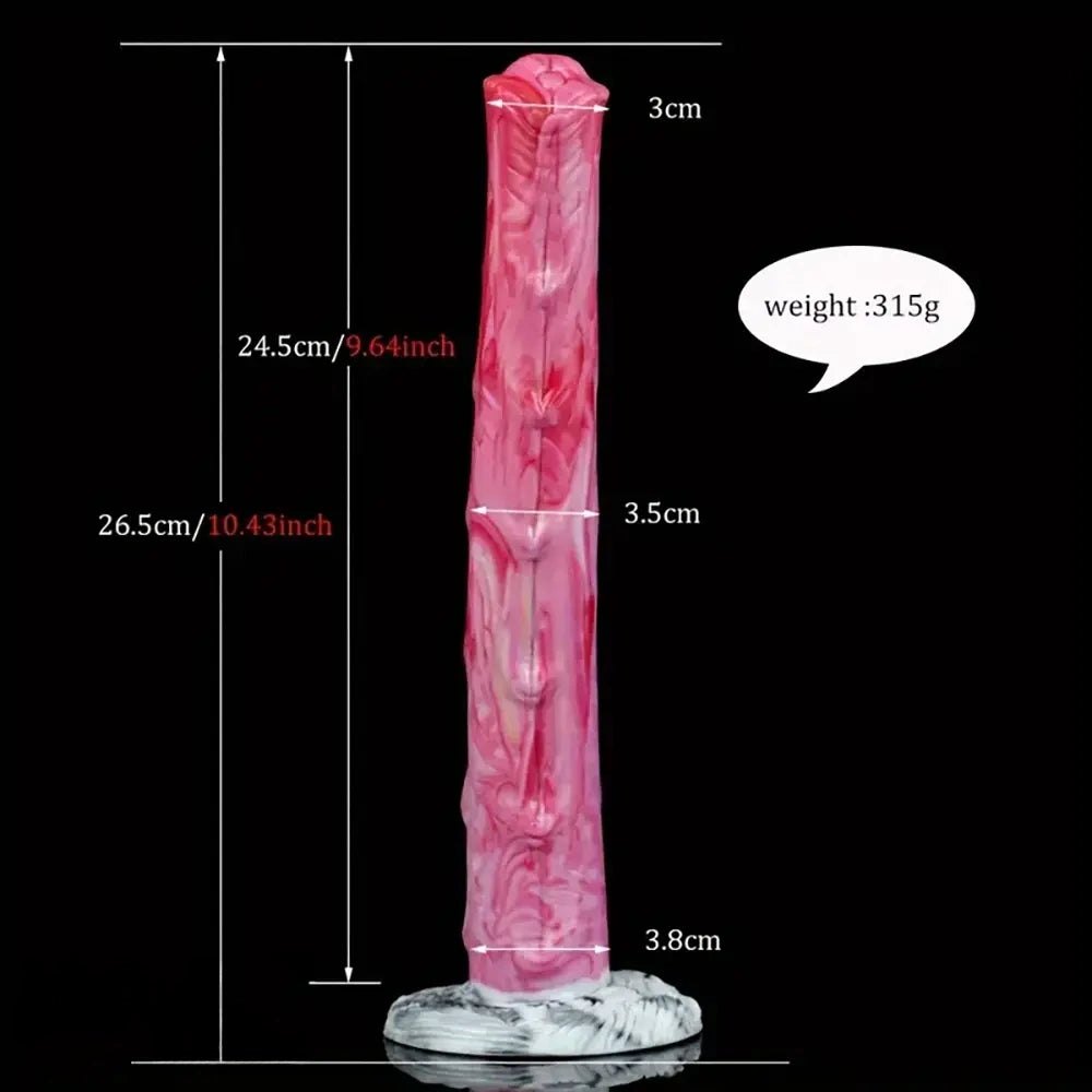Tapered silicone animal dildo, photo 4