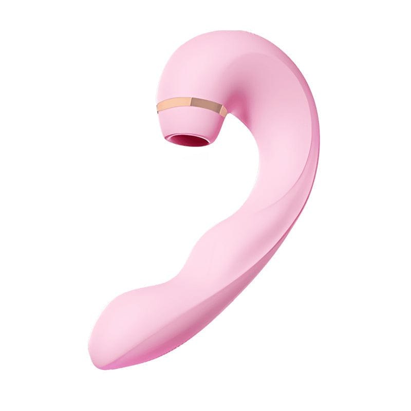 Pink tapping sucking g-spot vibrator