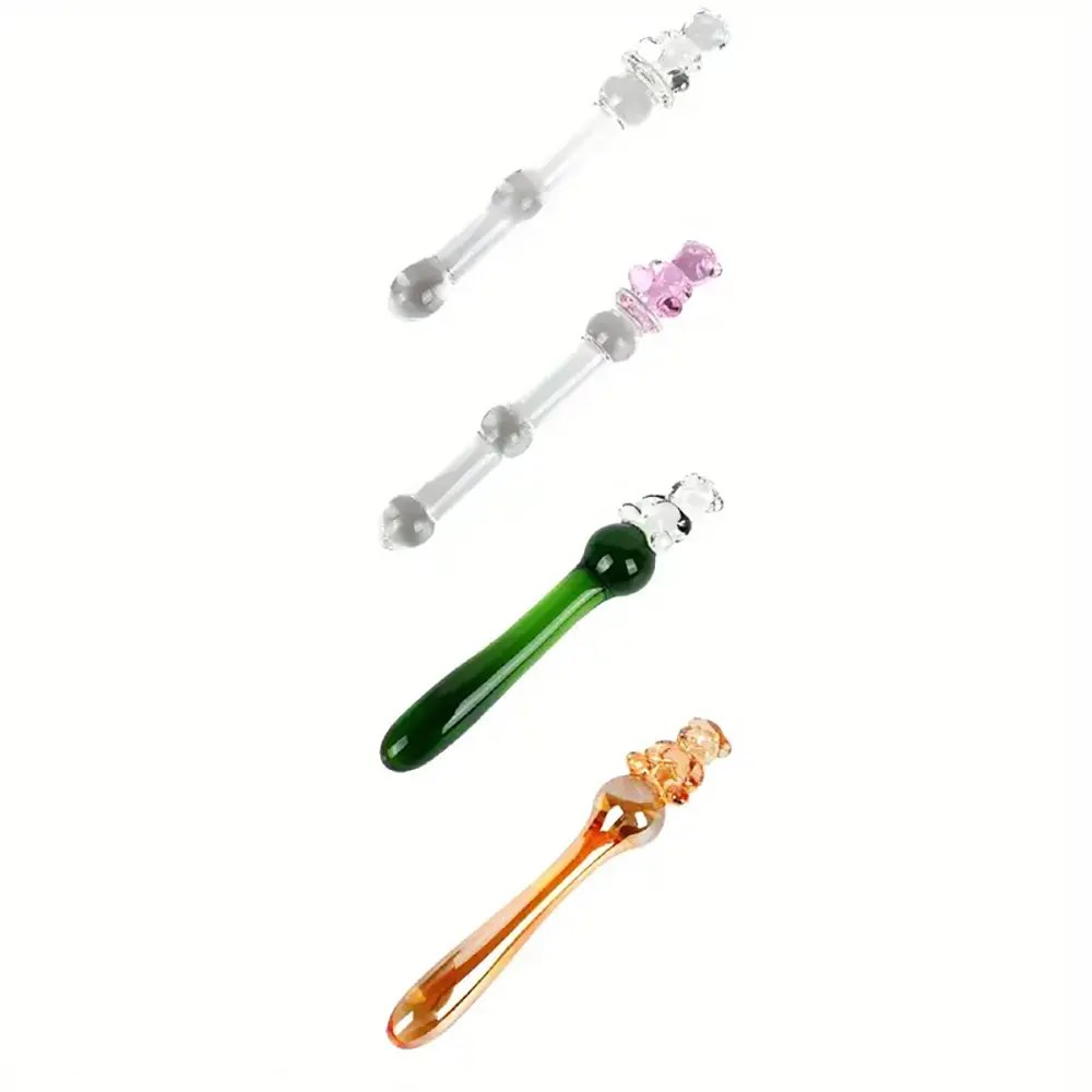 Glass teddy bear massage wand, photo 11