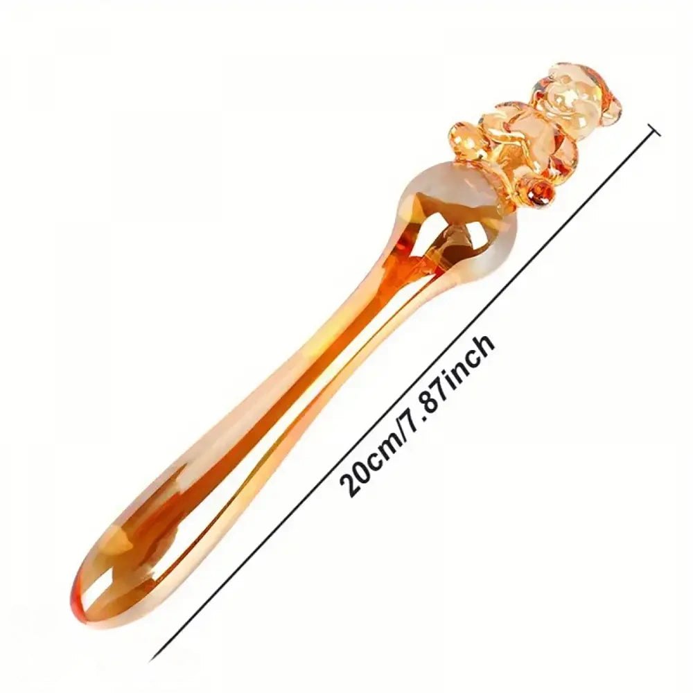 Glass teddy bear massage wand, photo 5