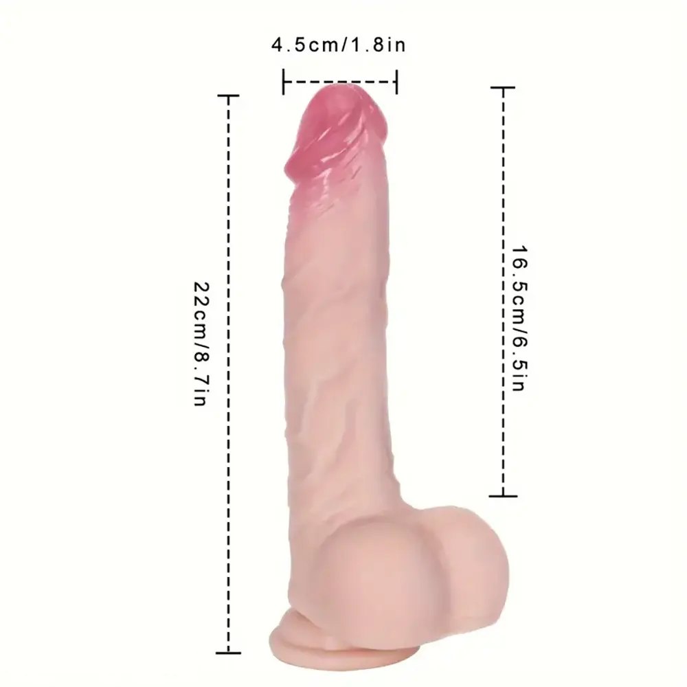 Flesh tone telescopic vibrating dildo, photo 5