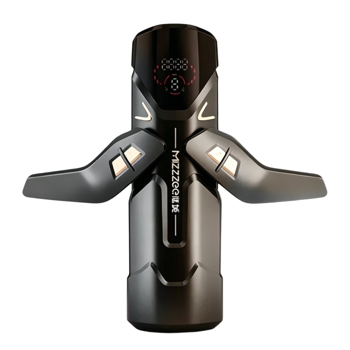 Black gamepad-style telescopic male masturbator, photo 1
