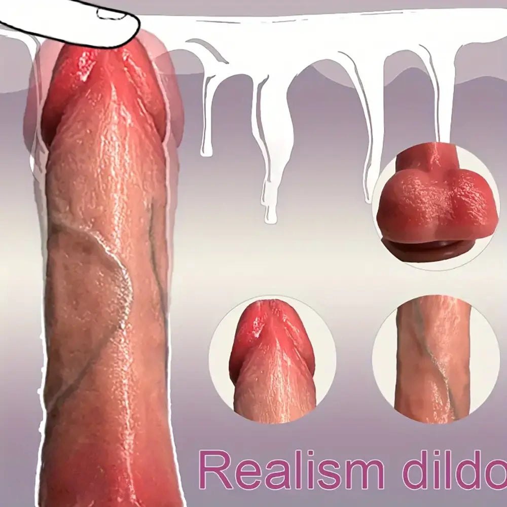 Flesh-toned telescopic vibrating dildo, photo 3