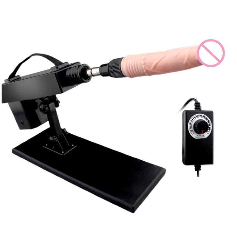 Black telescopic heating sex machine, photo 2