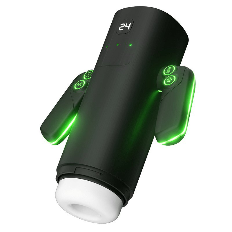 Black(with-Heating-Rod) tpe male masturbator cup