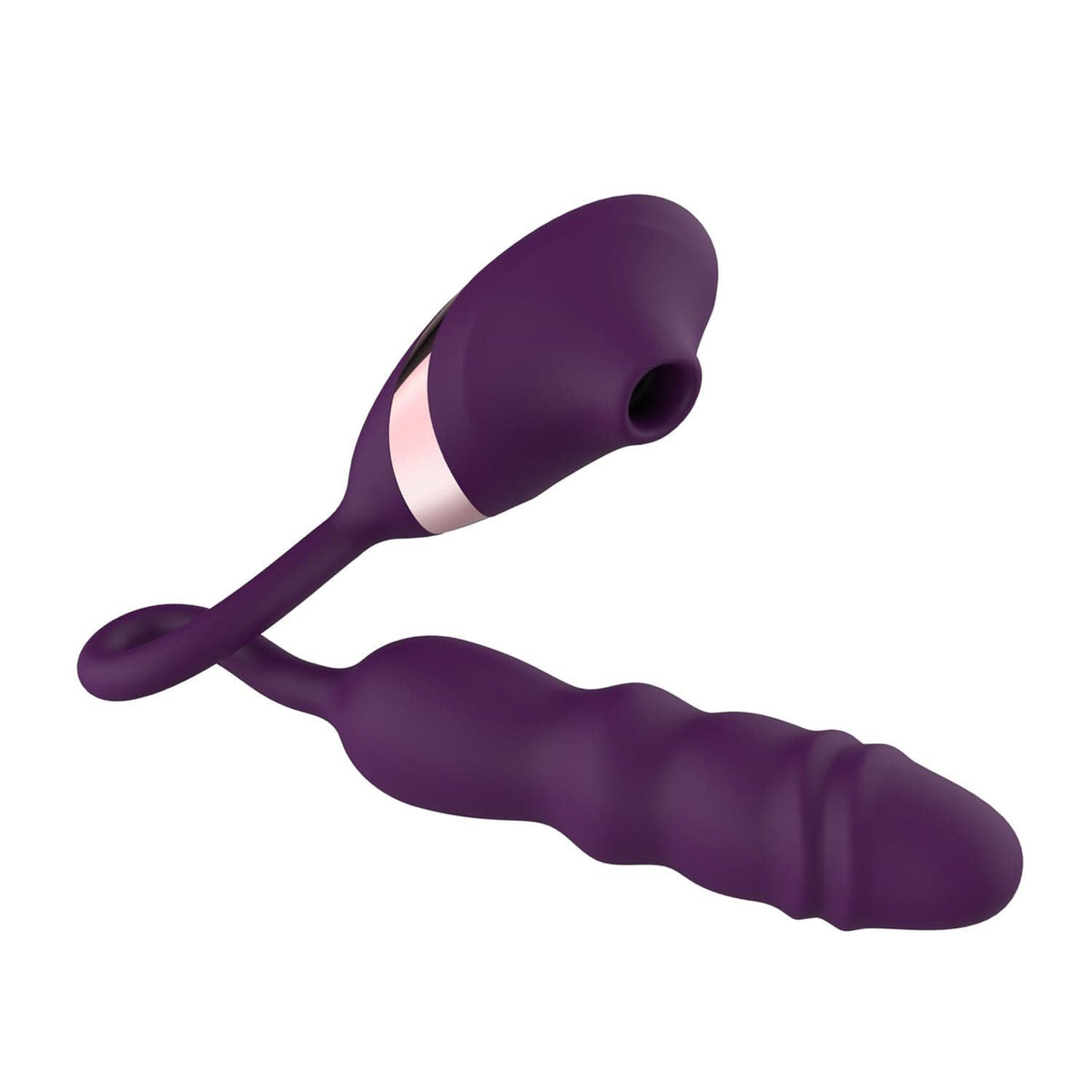 Orange telescopic suction clit vibrator, photo 3