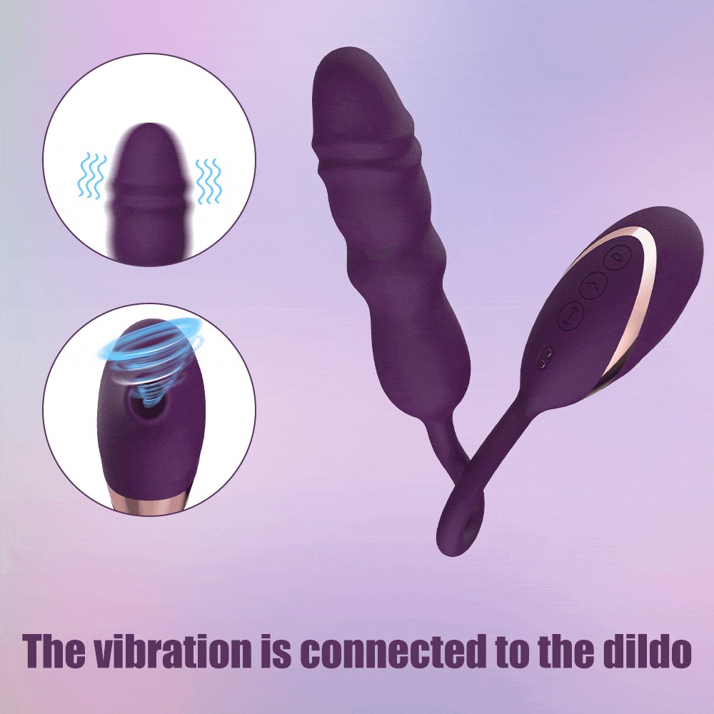 Orange telescopic suction clit vibrator, photo 5