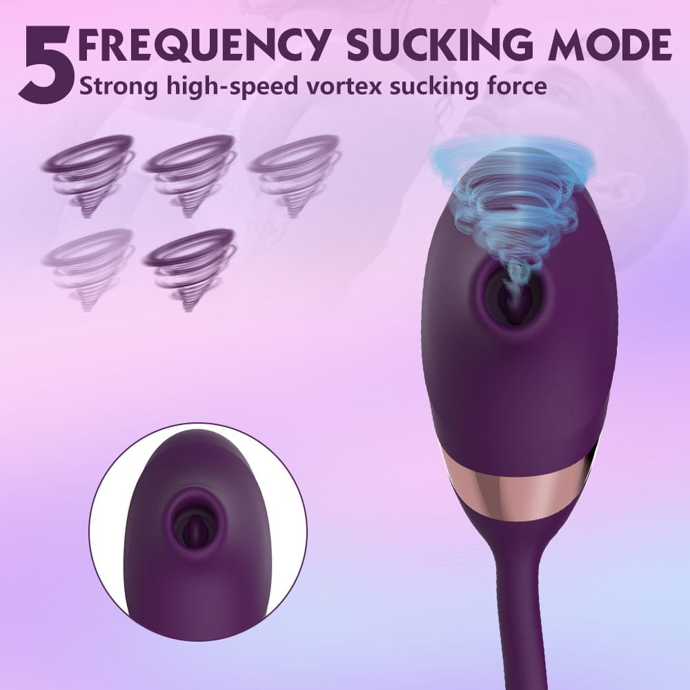 Orange telescopic suction clit vibrator, photo 6
