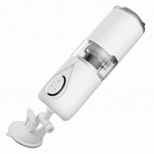 White hands-free suction cup male masturbator, photo 1