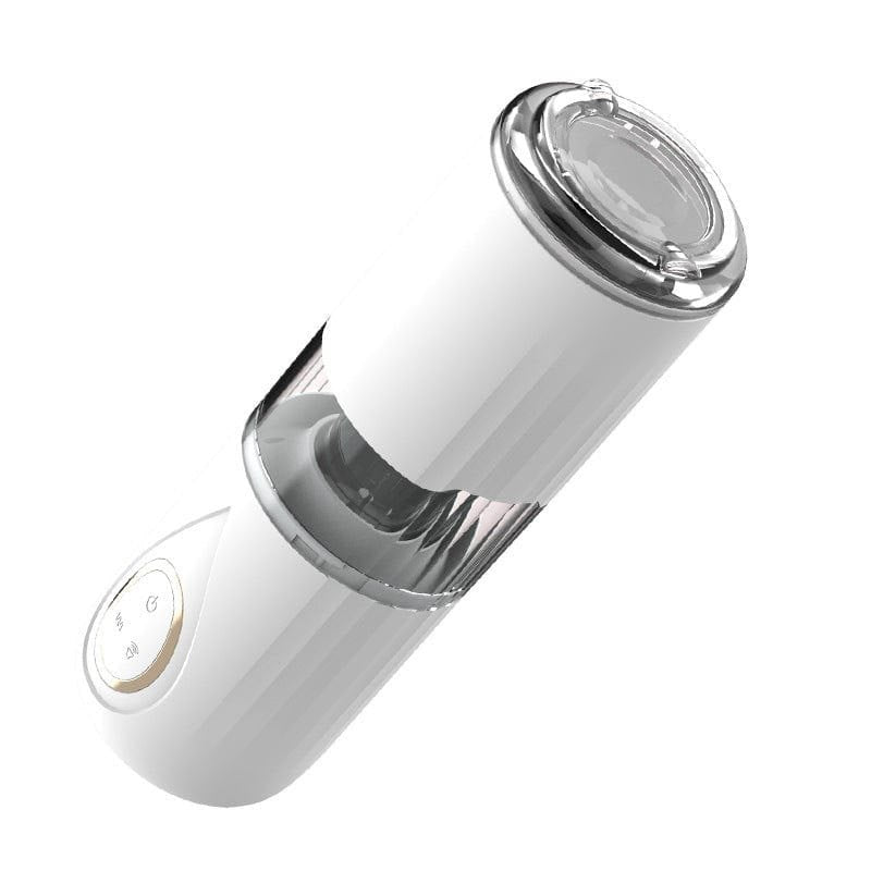 White hands-free suction cup male masturbator, photo 4