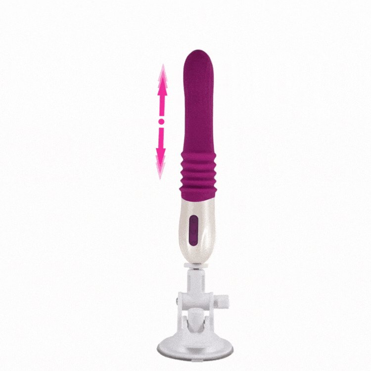Royal purple silicone sex machine, photo 1