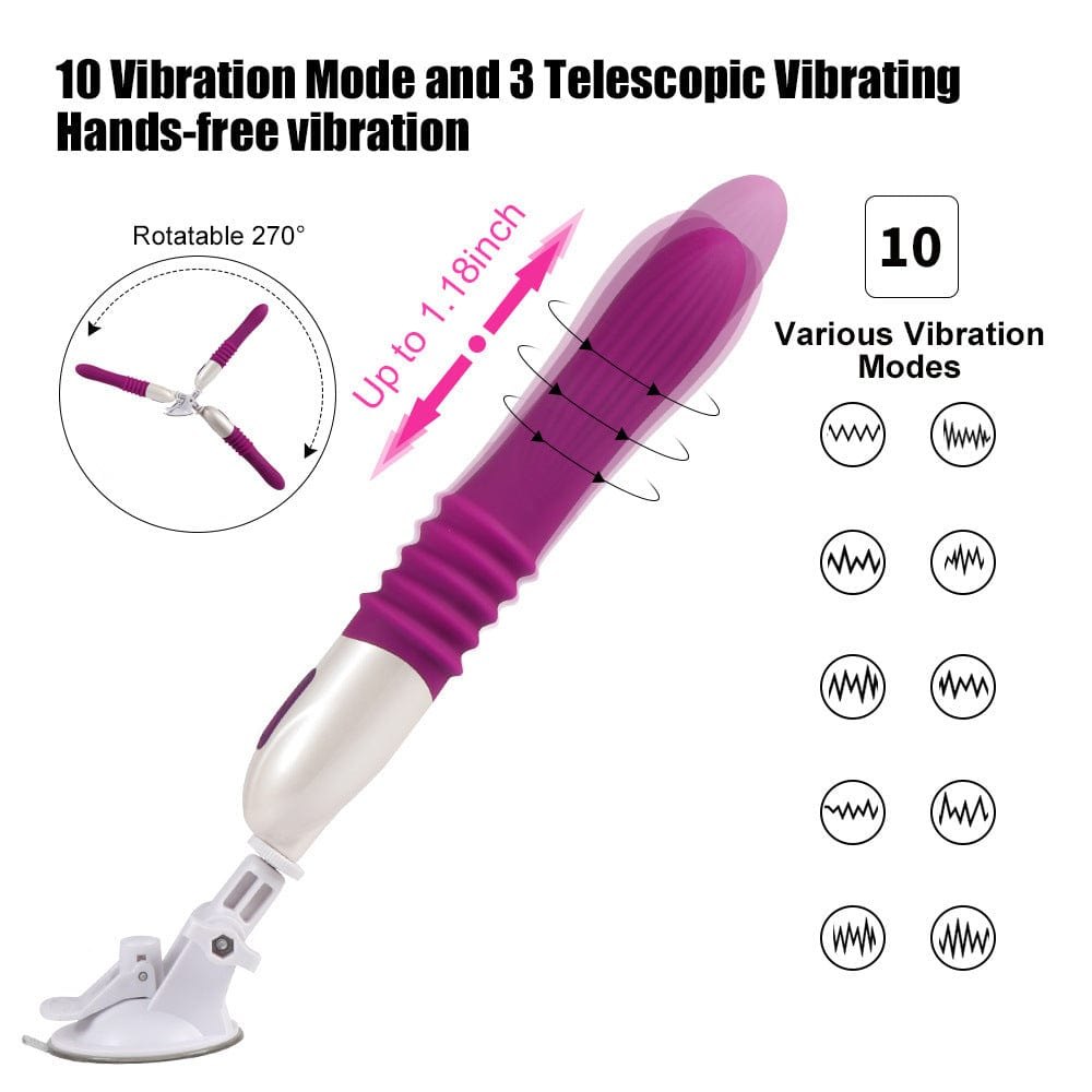 Royal purple silicone sex machine, photo 2