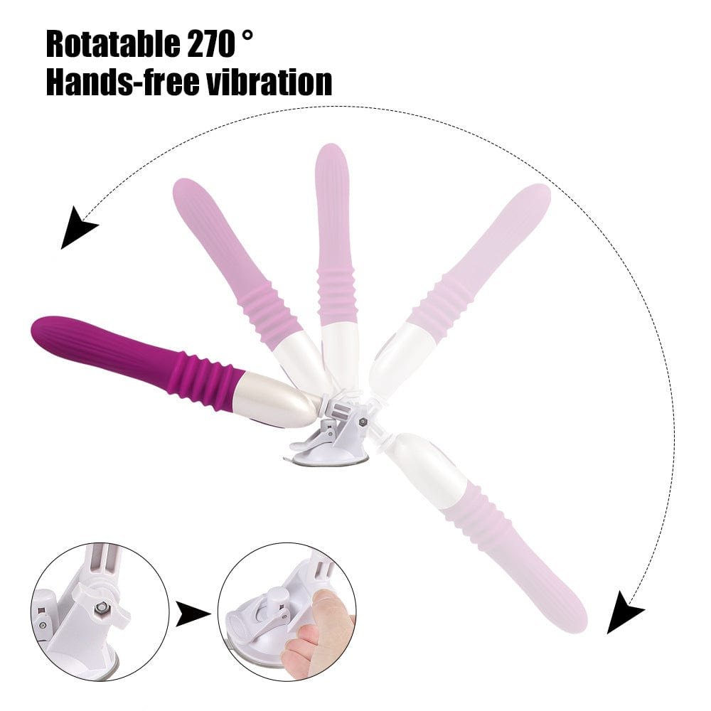 Royal purple silicone sex machine, photo 3