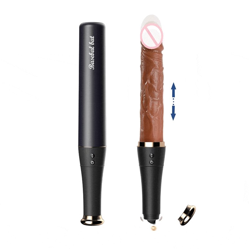 Black telescopic tongue licking dildo, photo 2
