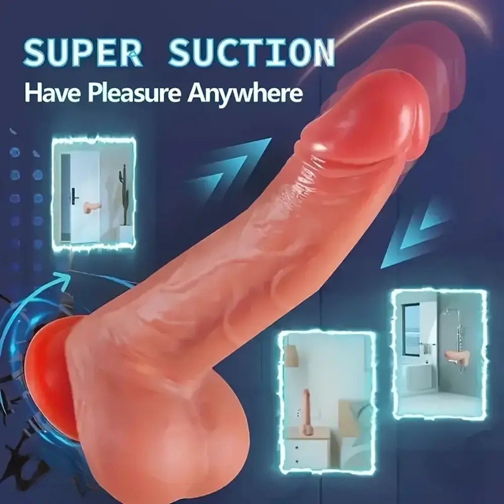 Flesh tone telescopic vibrating dildo, photo 4