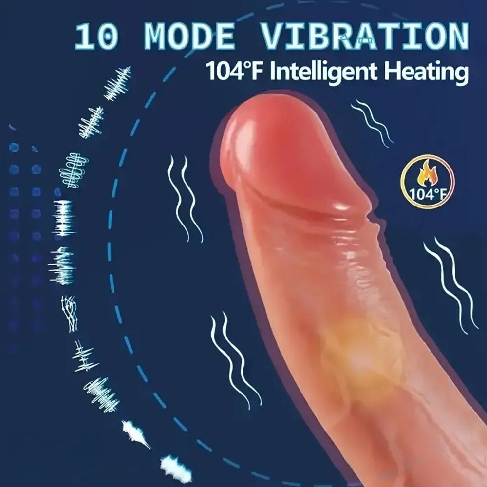 Flesh tone telescopic vibrating dildo, photo 7