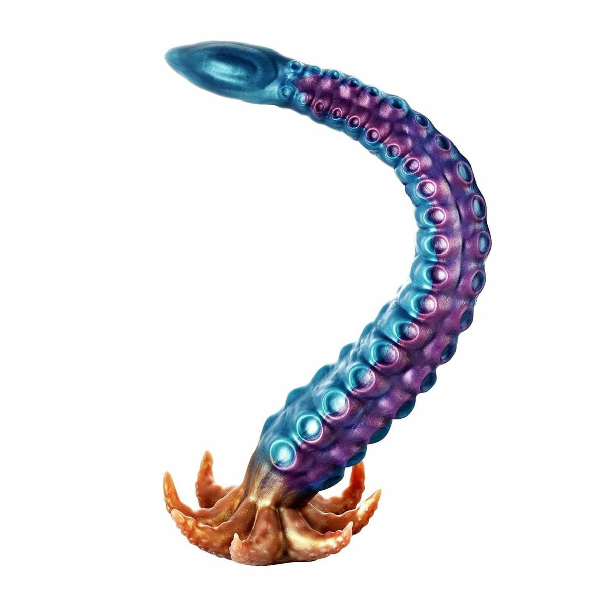 Blue and purple tentacle fantasy dildo, photo 1