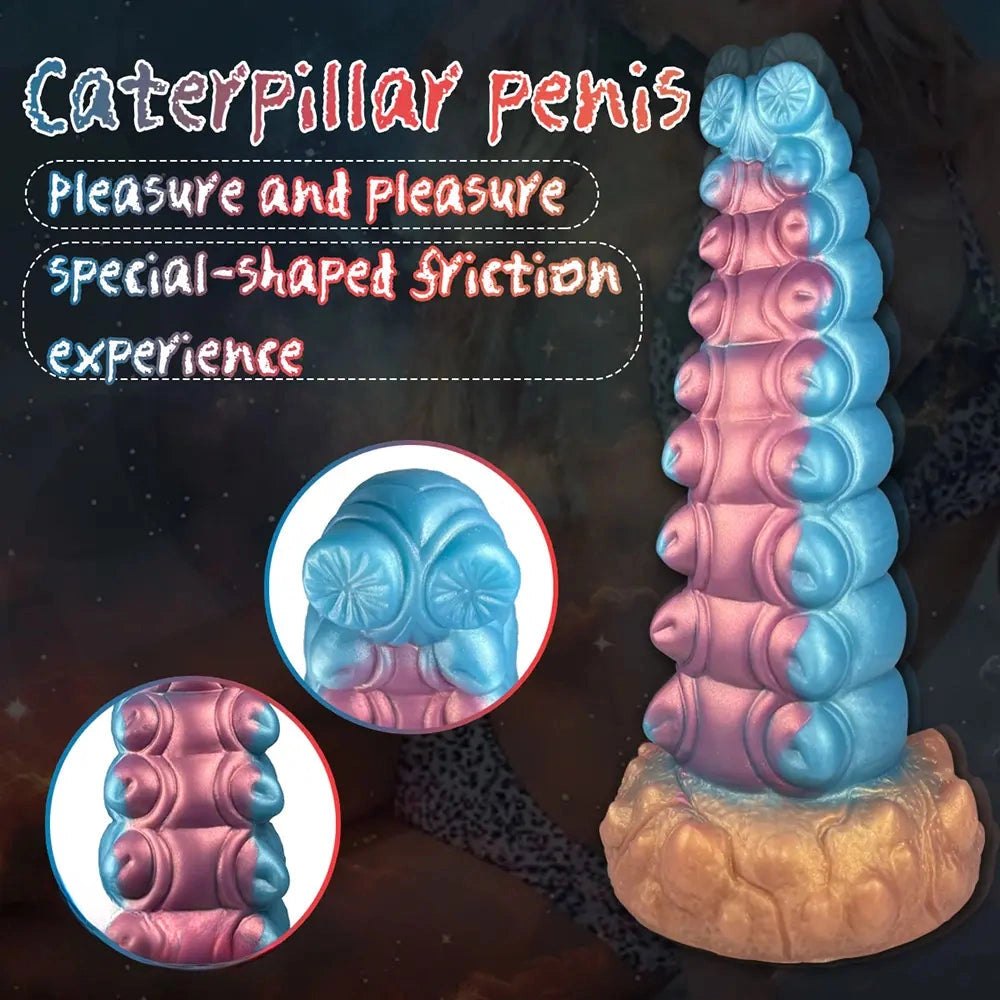 Color blocked tentacle fantasy dildo, photo 3