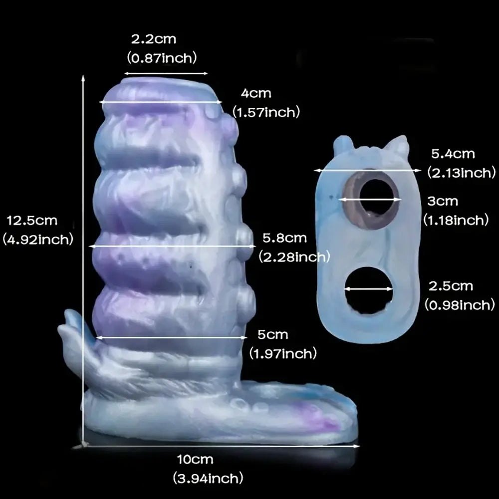 Blue colorful tentacle sleeve