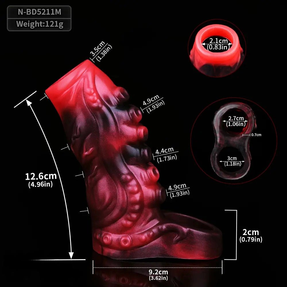 Tentacle cock sleeve extender, photo 17