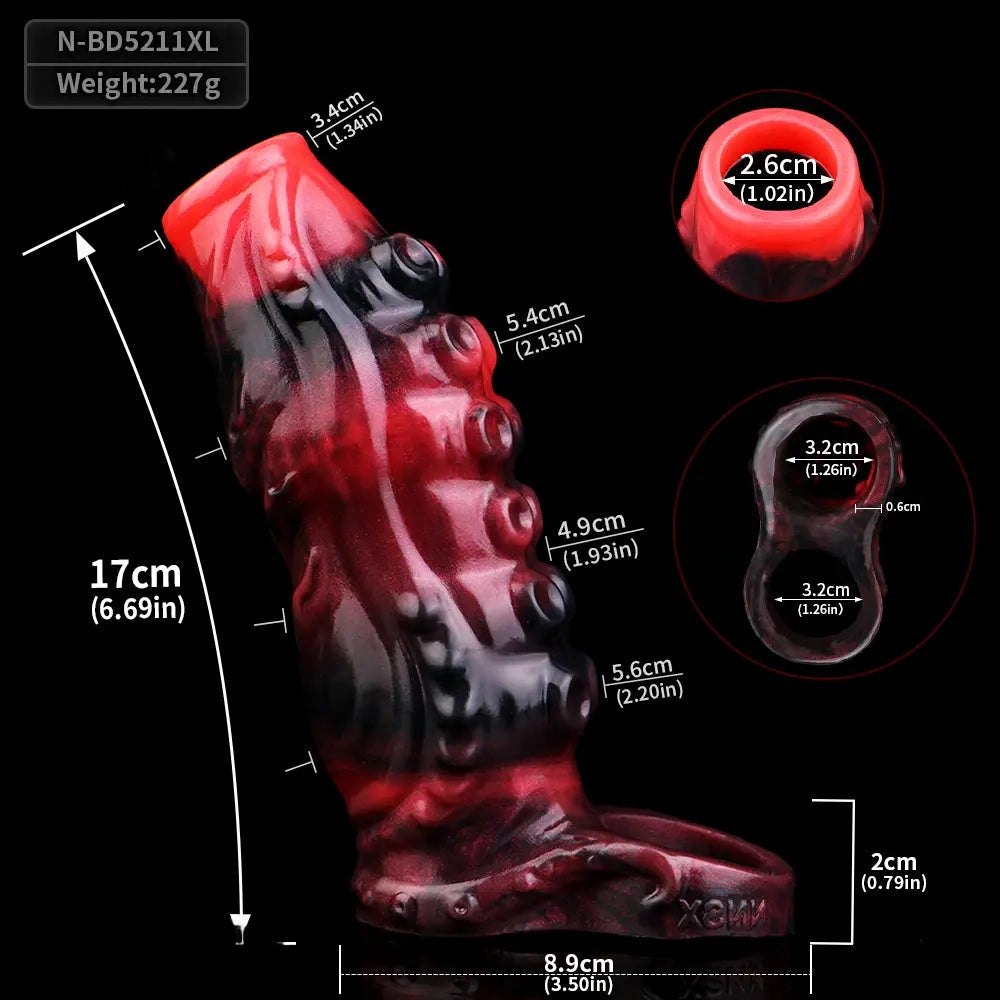 Tentacle cock sleeve extender, photo 18