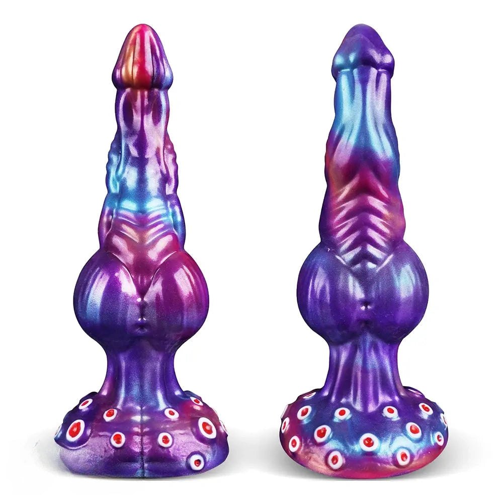 Mixed-color tentacle coral fantasy silicone dildo, photo 1