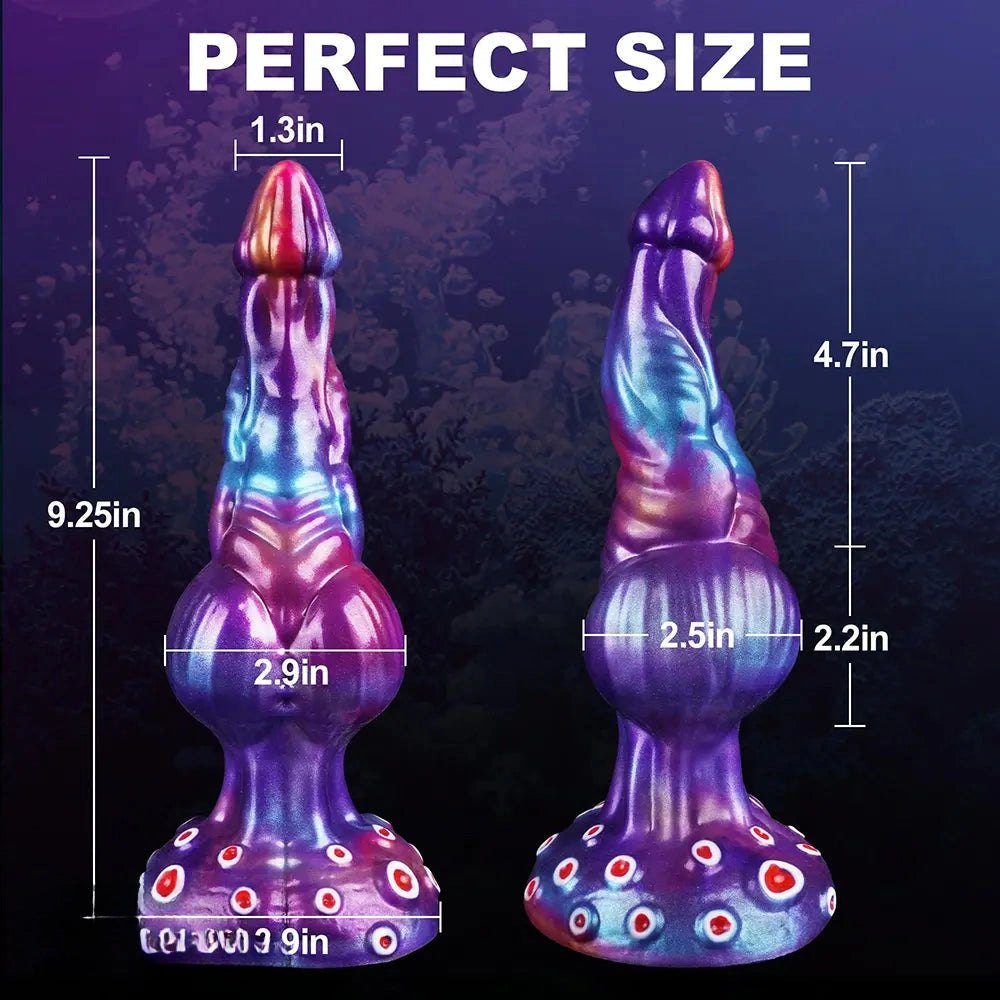 Mixed-color tentacle coral fantasy silicone dildo, photo 6