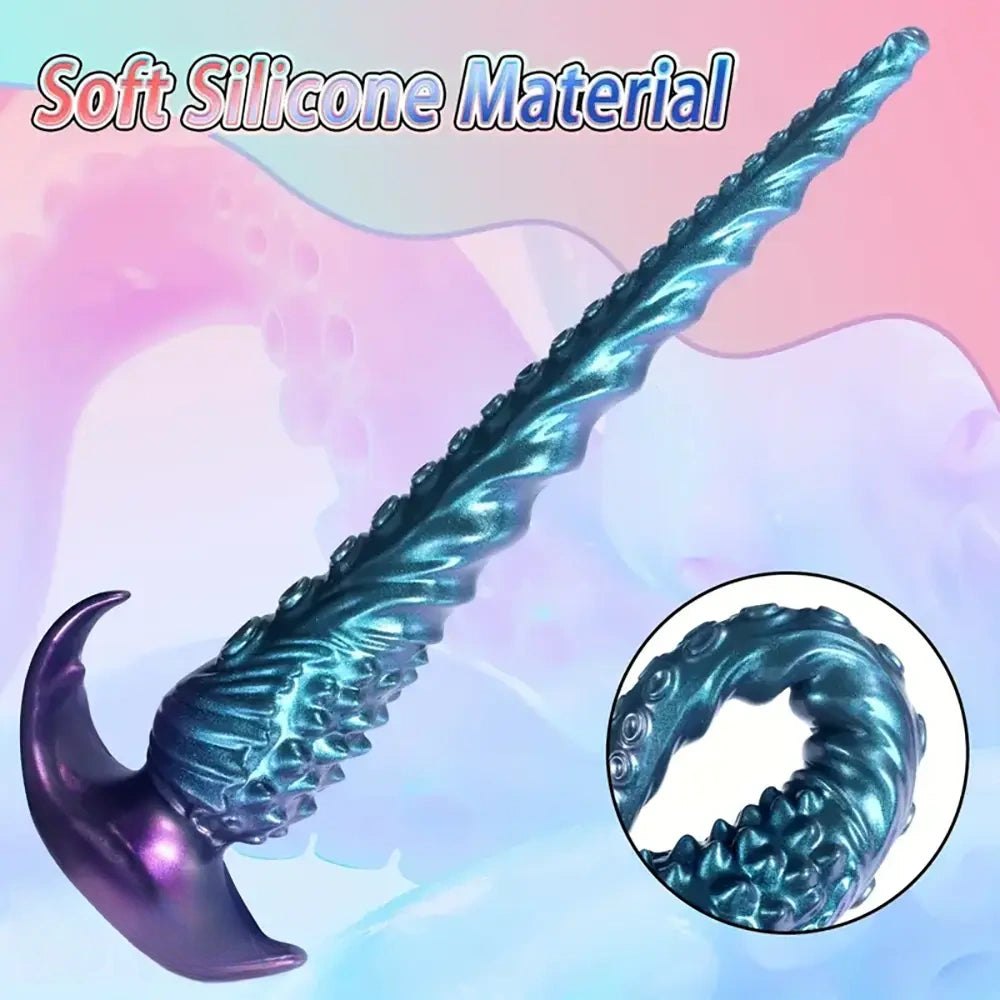 Blue tentacle anal plug, photo 1