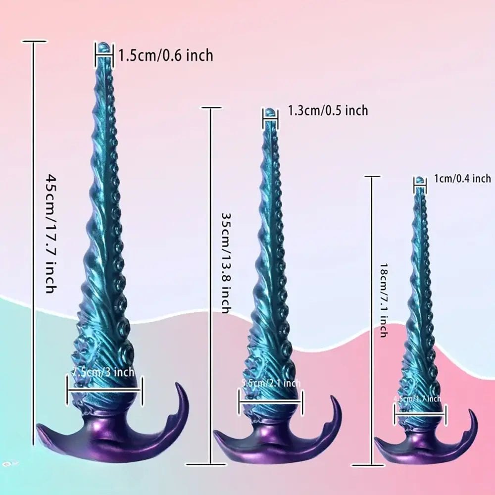 Blue tentacle anal plug, photo 3
