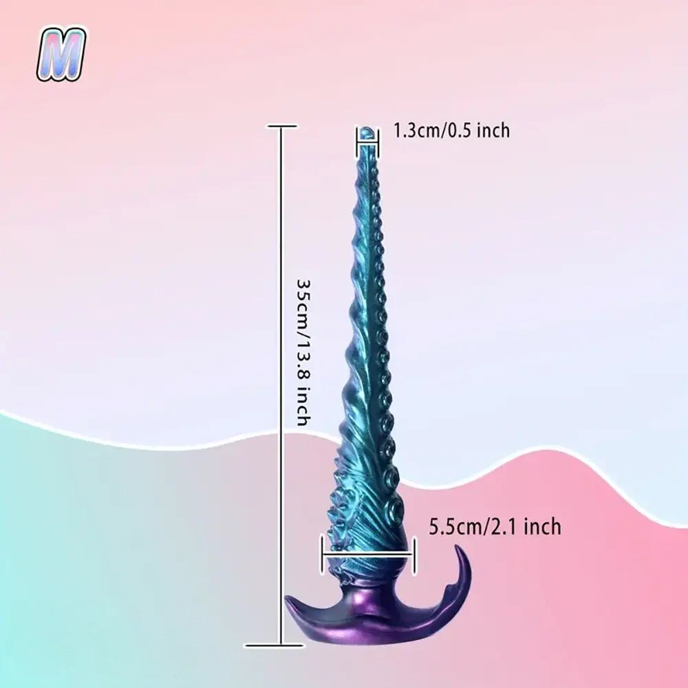 Blue tentacle anal plug, photo 4