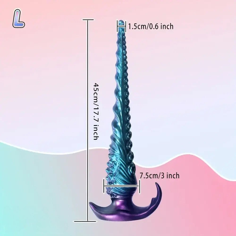 Blue tentacle anal plug, photo 5