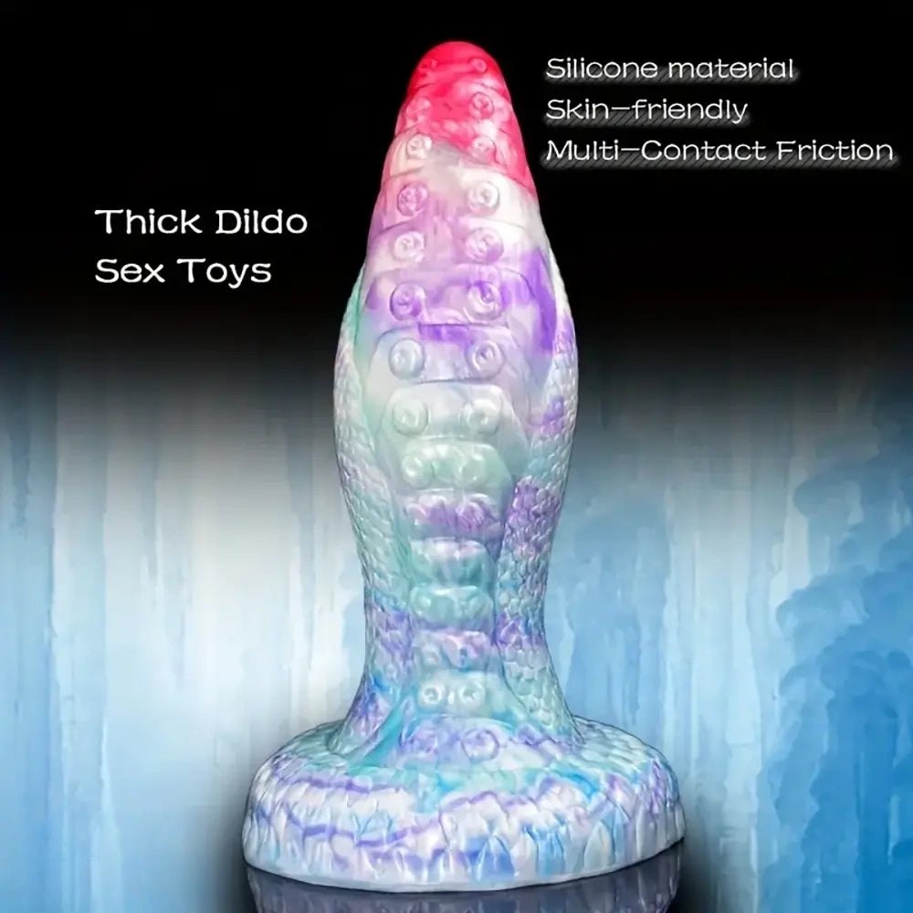 #1 tentacle textured liquid silicone fantasy dildo