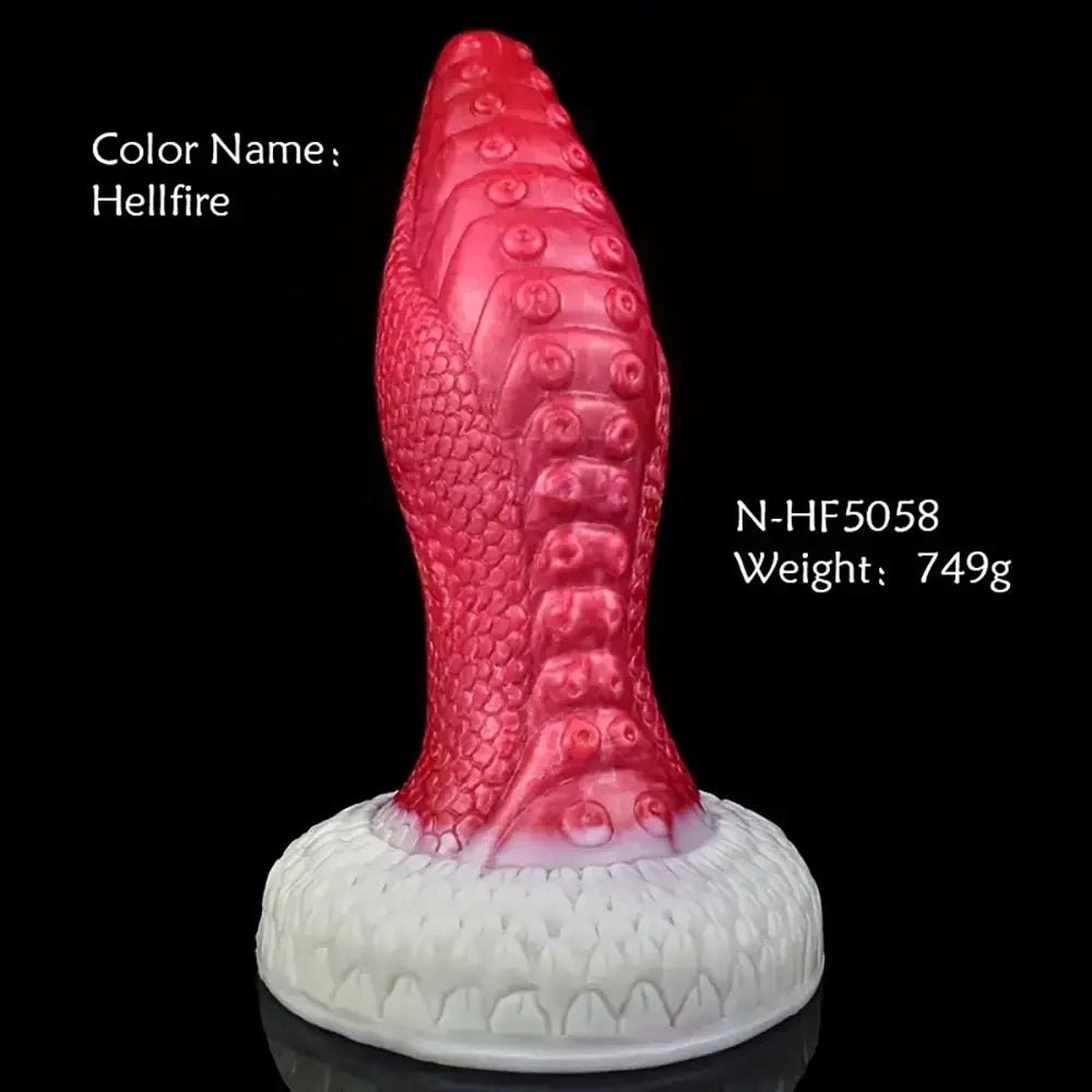 #2 tentacle textured liquid silicone fantasy dildo