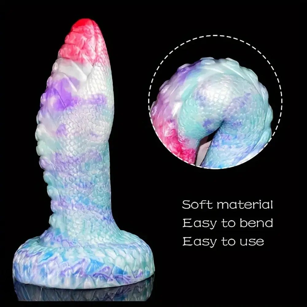 Tentacle textured liquid silicone fantasy dildo, photo 10