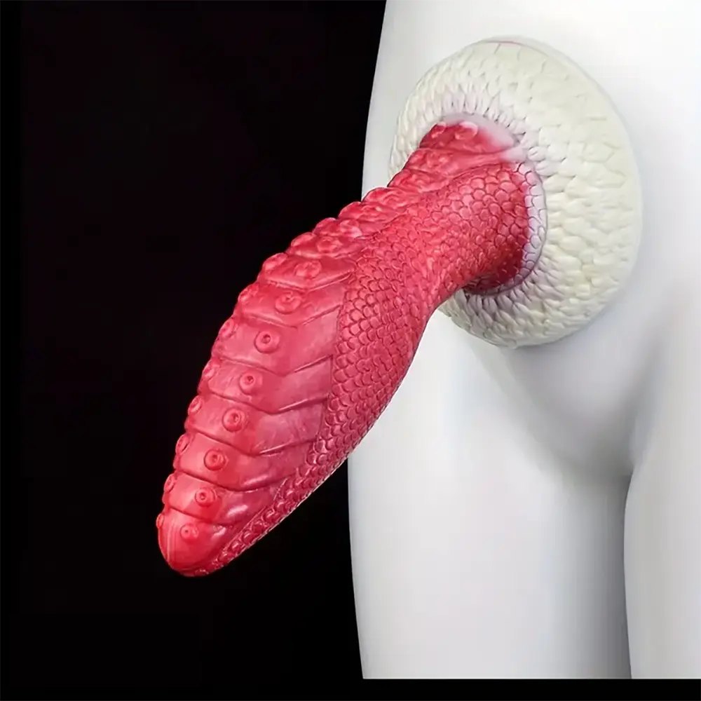 Tentacle textured liquid silicone fantasy dildo, photo 11