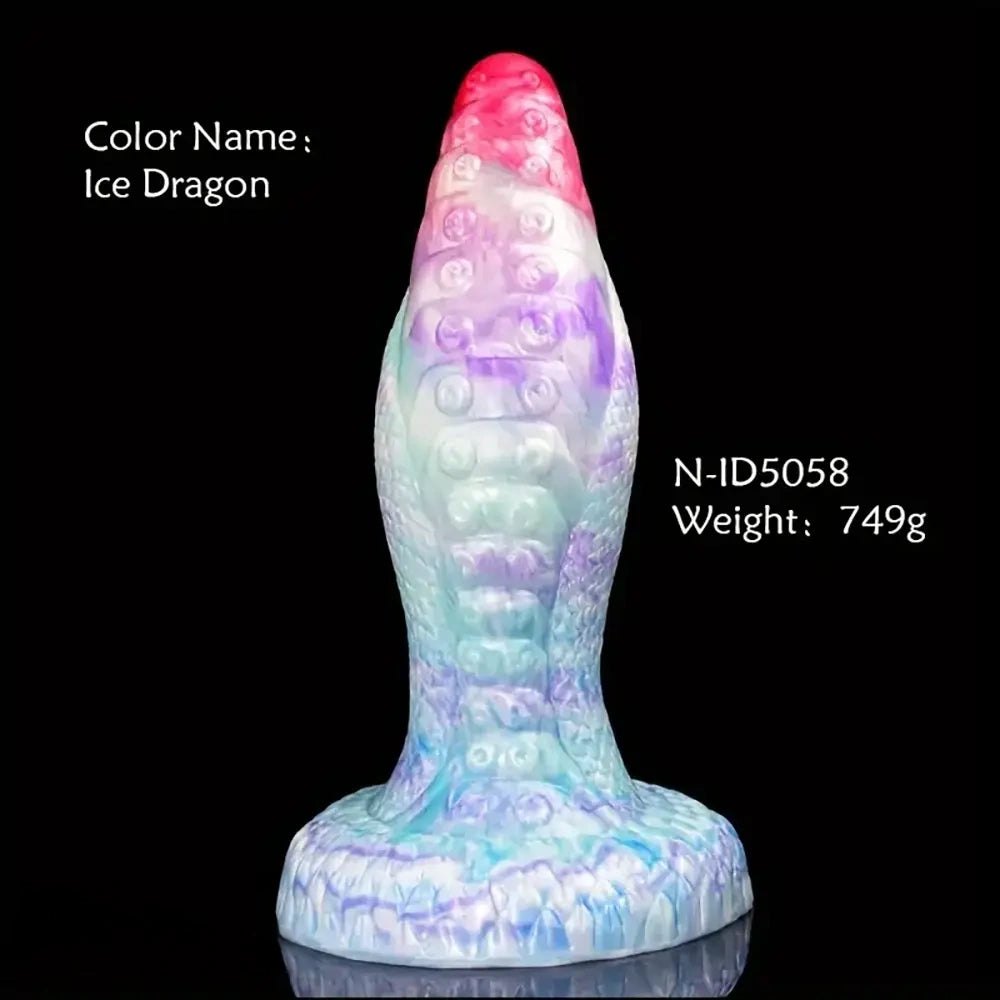 Tentacle textured liquid silicone fantasy dildo, photo 6