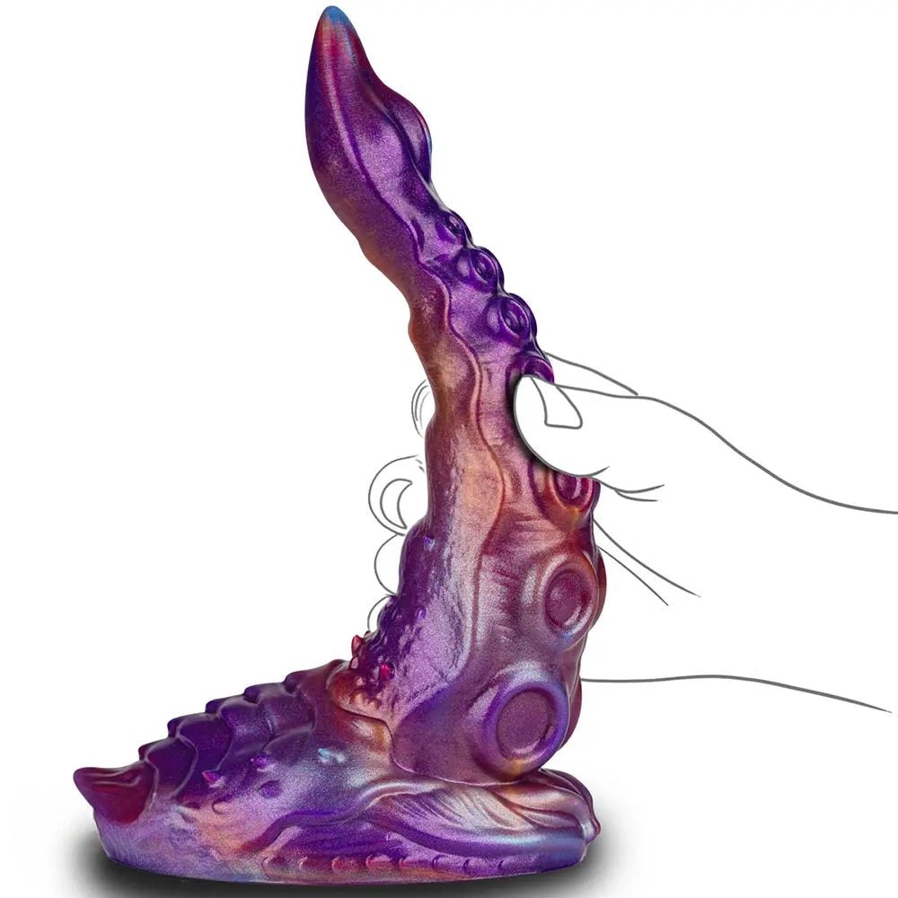 Purple tentacle fantasy dildo, photo 4