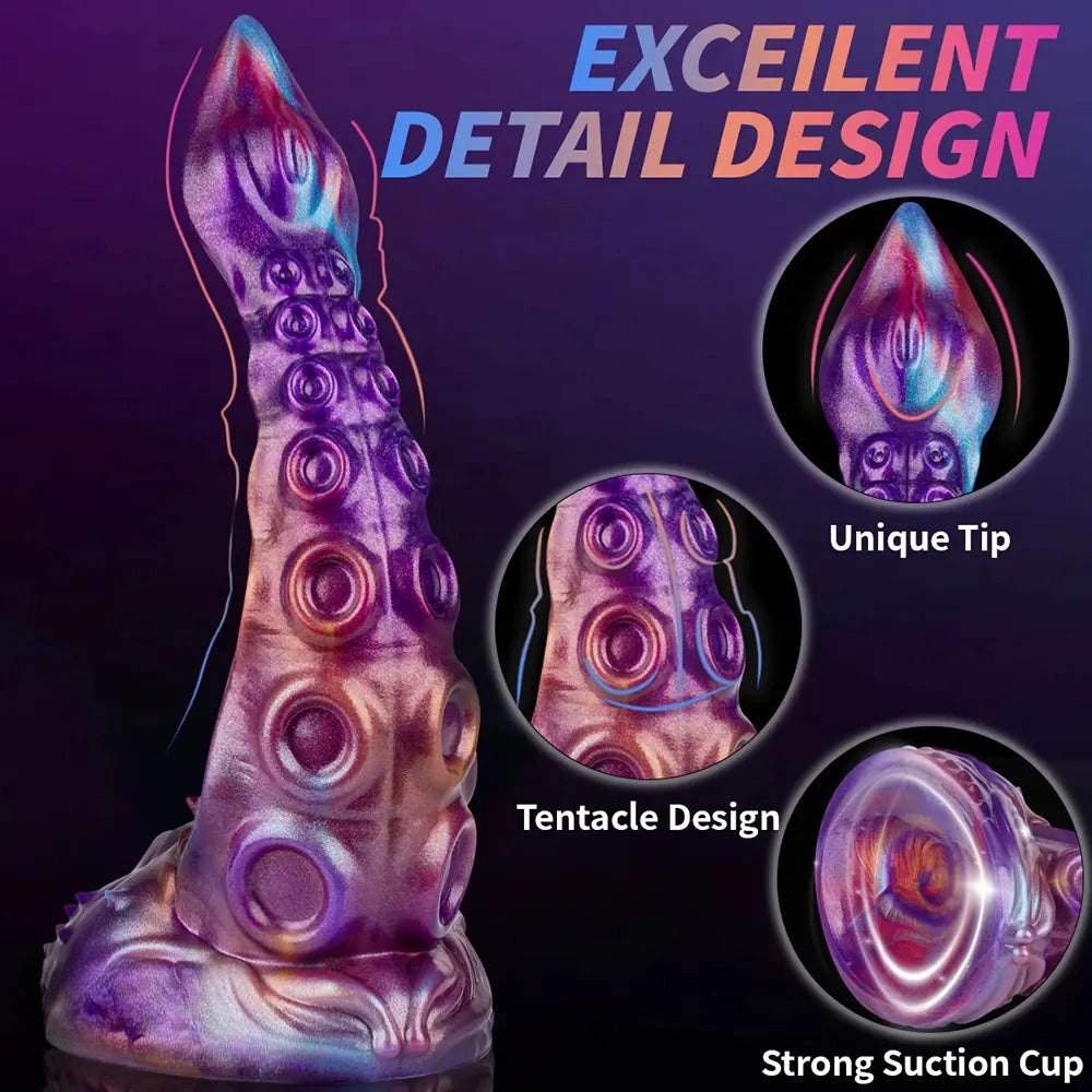 Purple tentacle fantasy dildo, photo 9