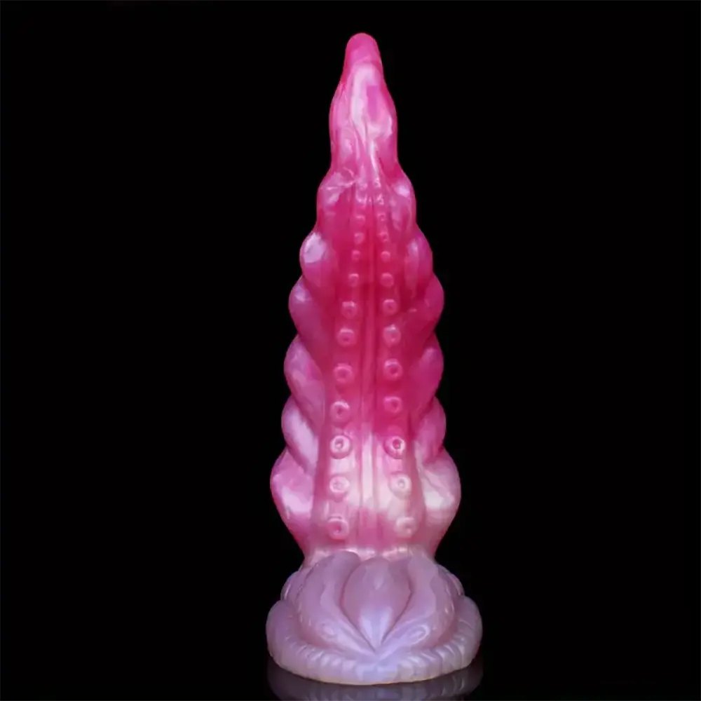 Colorful silicone tentacle fantasy dildo, photo 1