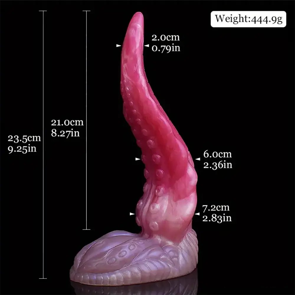 Colorful silicone tentacle fantasy dildo, photo 9