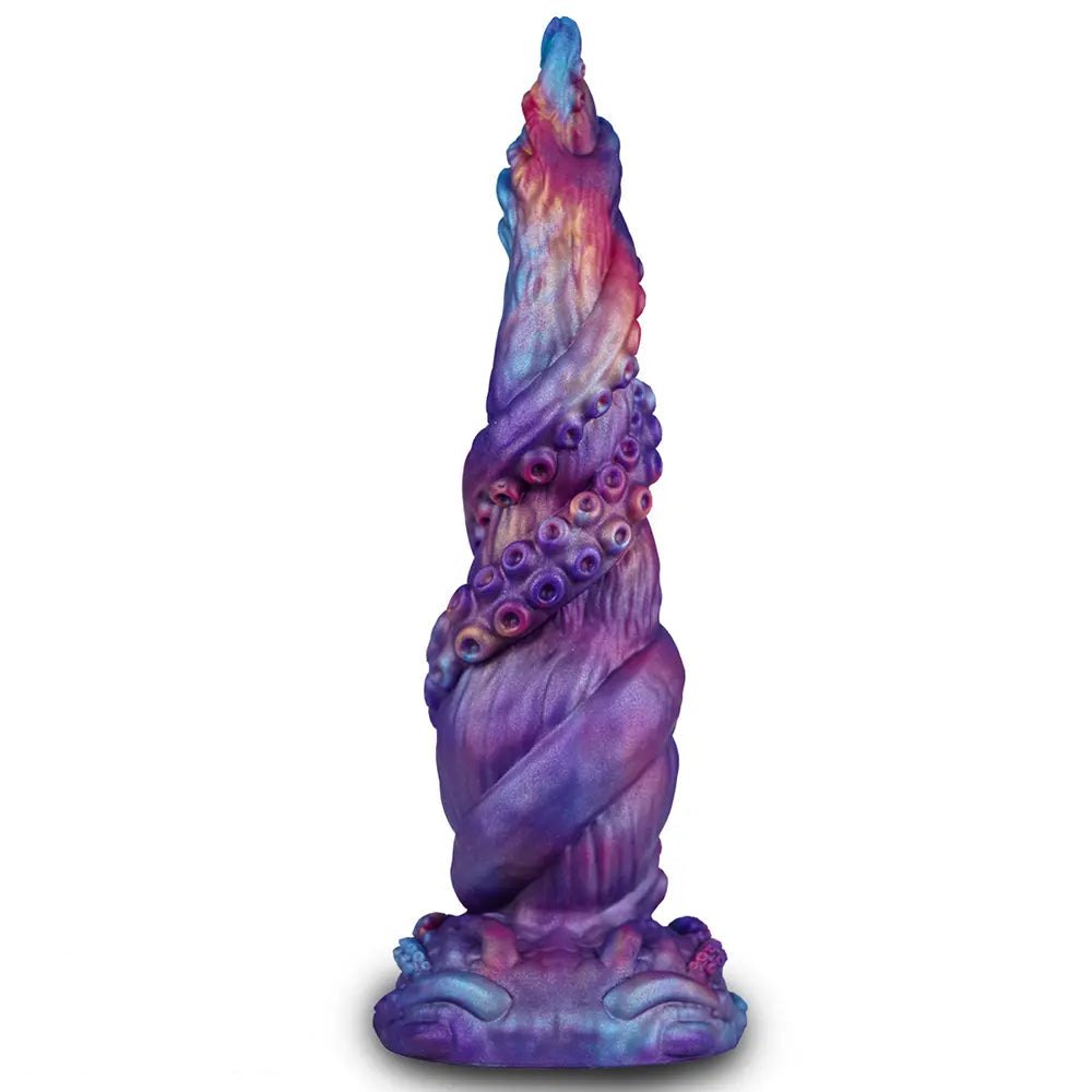 Purple and blue tentacle-style fantasy dildo, photo 1