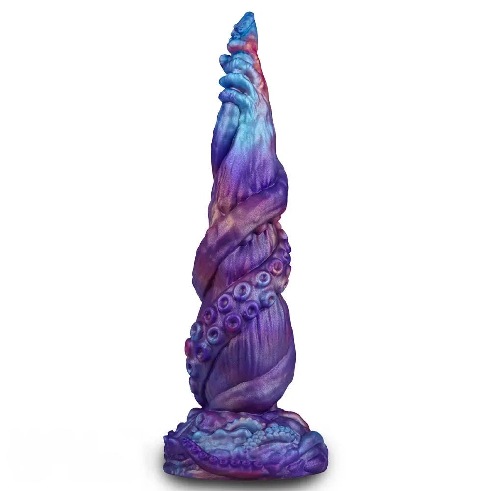 Purple and blue tentacle-style fantasy dildo, photo 5