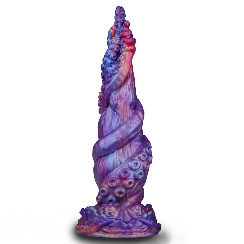 Purple and blue tentacle-style fantasy dildo, photo 6