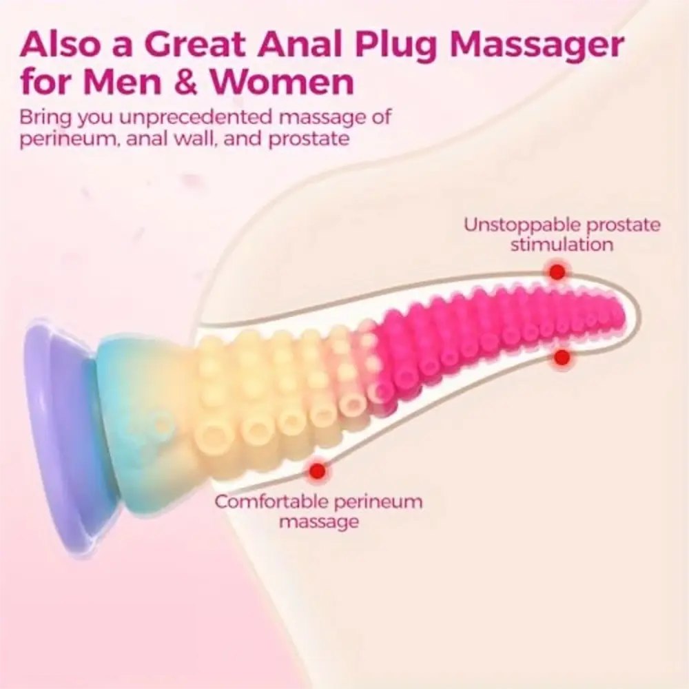 Mixed pastel tentacle fantasy dildo, photo 5