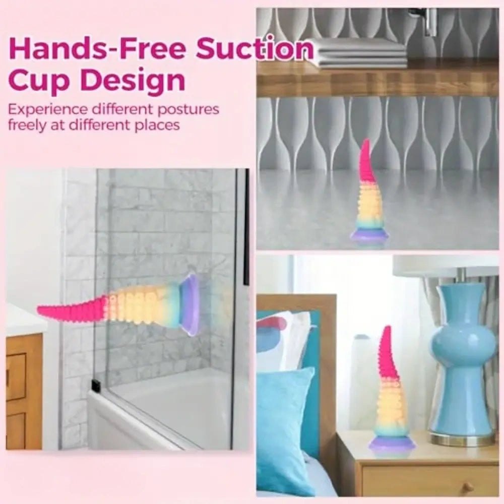 Mixed pastel tentacle fantasy dildo, photo 6
