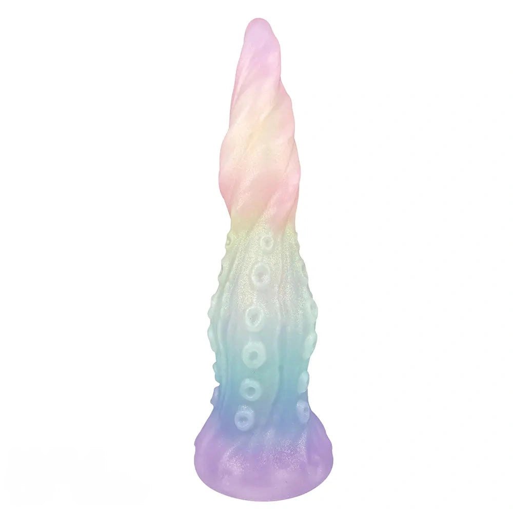 Rainbow pastel tentacle fantasy dildo, photo 1