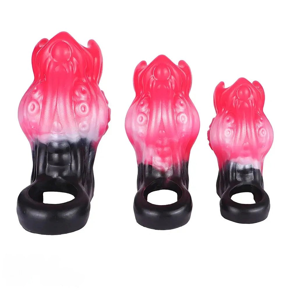Tentacle textured silicone penis sleeve ring, photo 13