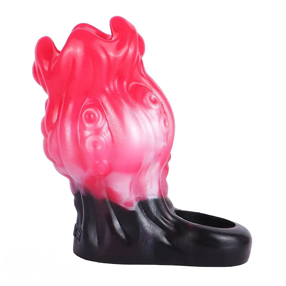 Tentacle textured silicone penis sleeve ring, photo 14
