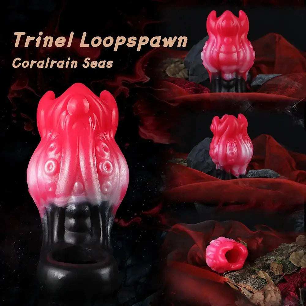 Tentacle textured silicone penis sleeve ring, photo 7