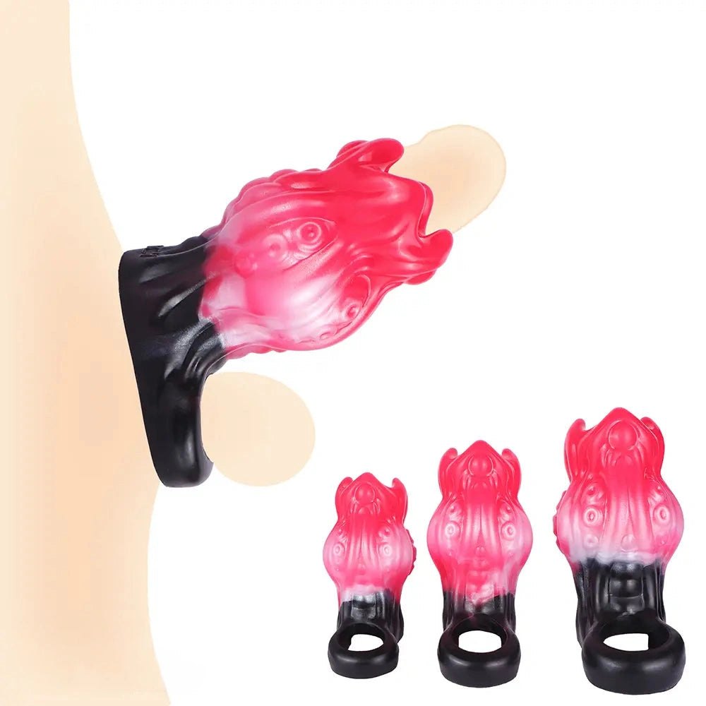 Tentacle textured silicone penis sleeve ring, photo 8